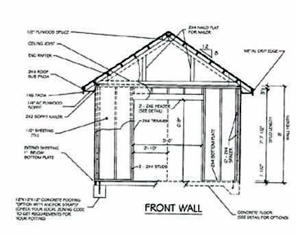 Free Utility Shed Building Plans How to Build DIY by ...