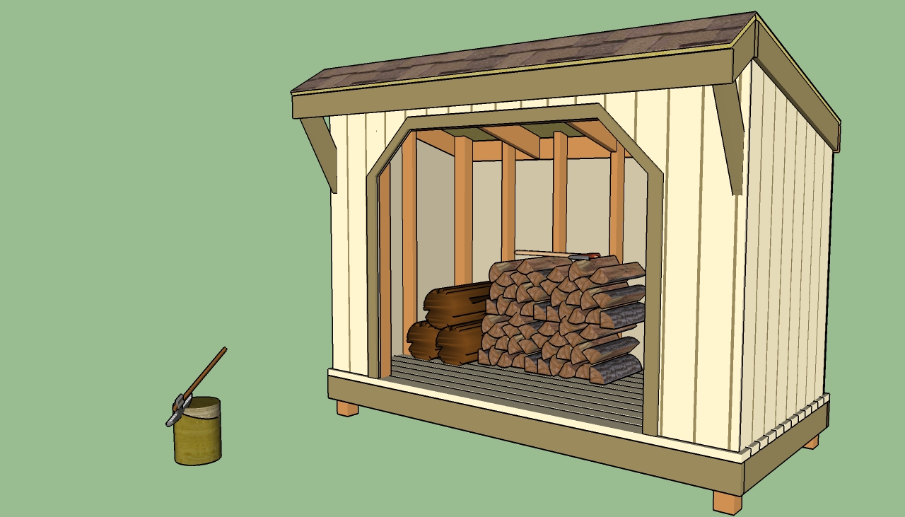 Simple Firewood Storage Shed Plans