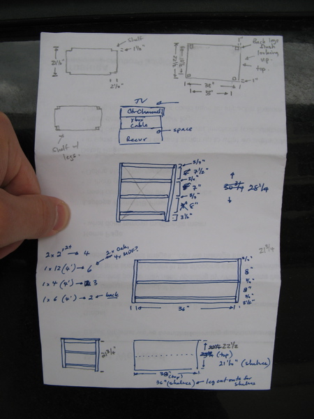 Wood Tv Stand Plans - Blueprints PDF DIY Download How To ...