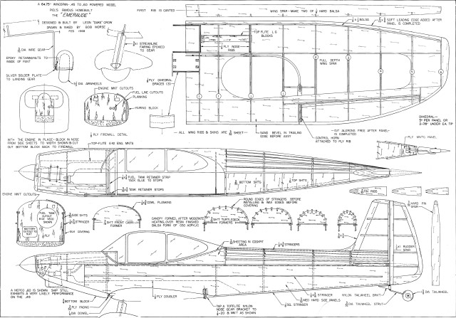 Woodwork Balsa Wood Model Airplane Plans PDF Plans