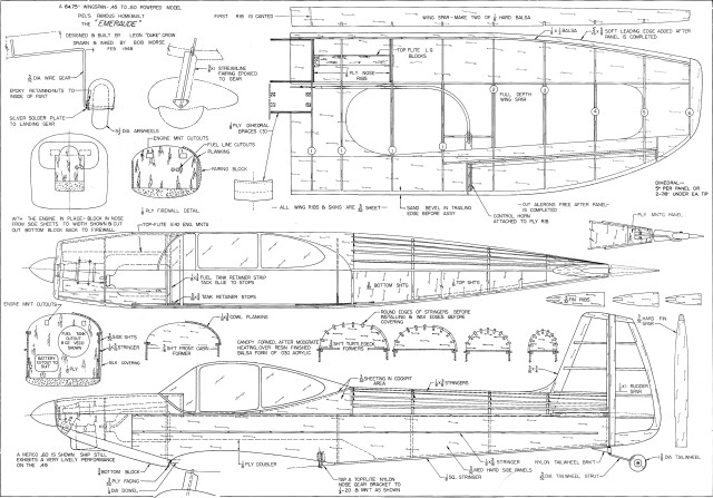 balsa wood plane plans