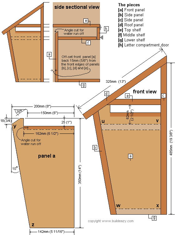 Wooden Mailbox Post Plans