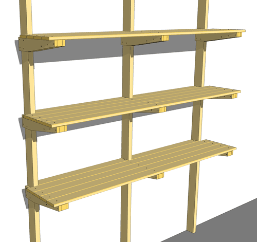 Free Wood Storage Shelf Plans
