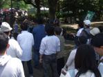上野公園では楽器演奏や大道芸が楽しめます。