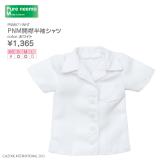 PNM開襟半袖シャツ　ホワイト