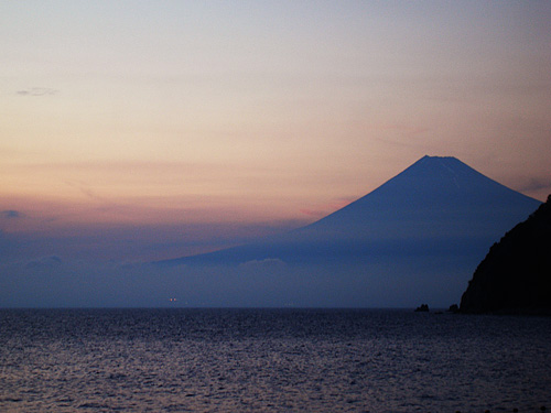 夕暮れ富士山！