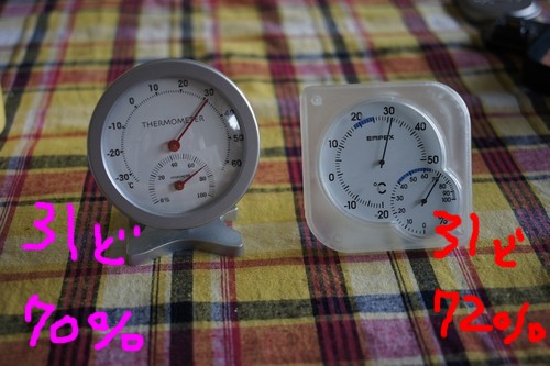 どっちの温度湿度計も旦那さんのブログで活躍した物です。