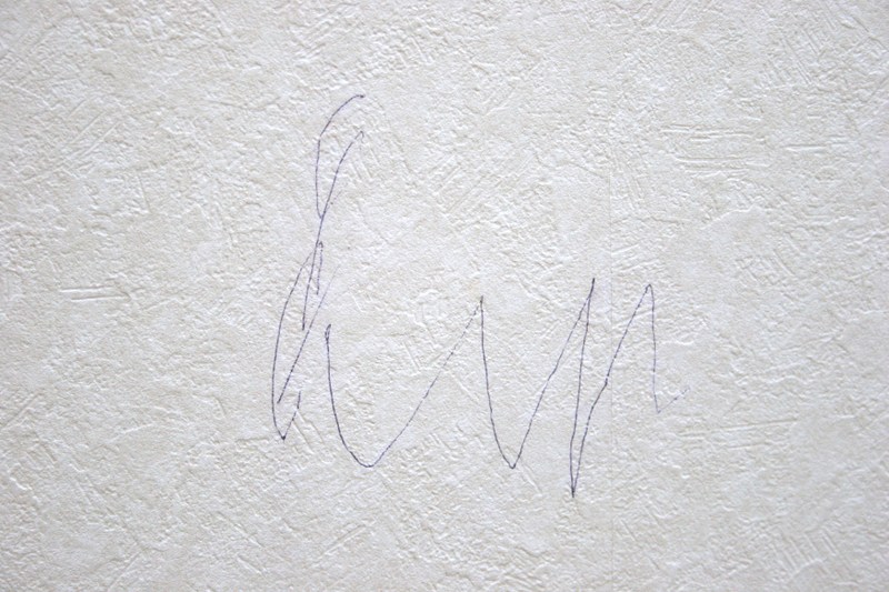 壁紙にボールペンで落書き を消す ガンヂー インキ消 Katsu部屋ブログ