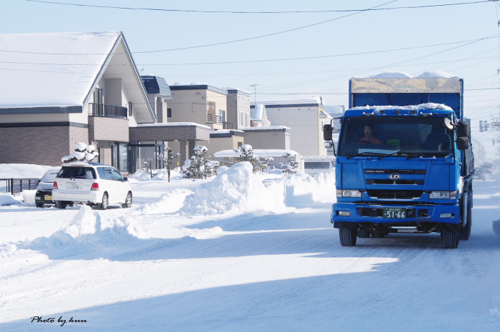 排雪のトラック