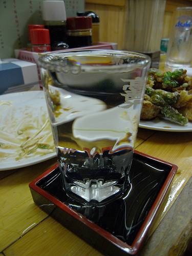 eiraku restrant, akita city, 240602 2-9 japanese sake hideyoshi, akita 500yen-s