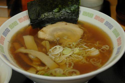 stn. soba shpo in hachinohe, chinese noodle with tempra, 240701 1-2-p-s
