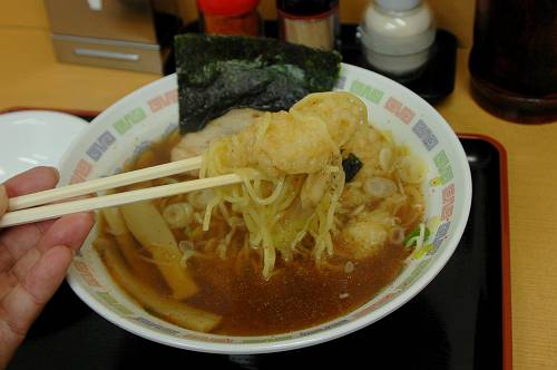 stn. soba shpo in hachinohe, chinese noodle with tempra, 240701 2-10-p-s