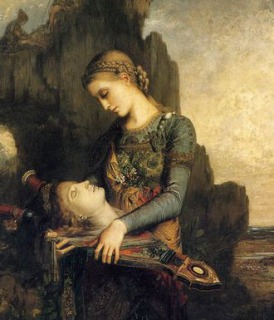 オルフェウスの首を運ぶトラキアの娘