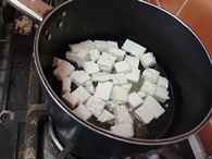 チーズを揚げる