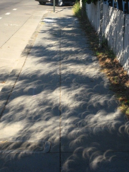 More eclipse shadows in California