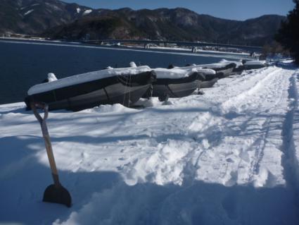 20130120駐艇場積雪