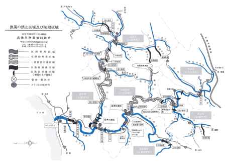 高津川流域河川図
