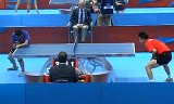 【卓球】　王皓VSガオニン+岸川聖也VS呉尚垠 五輪2012