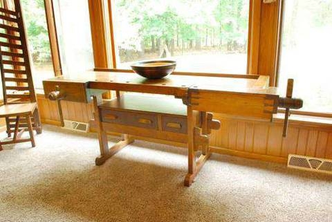 Wood Antique Woodworking Bench For Sale - Blueprints PDF 