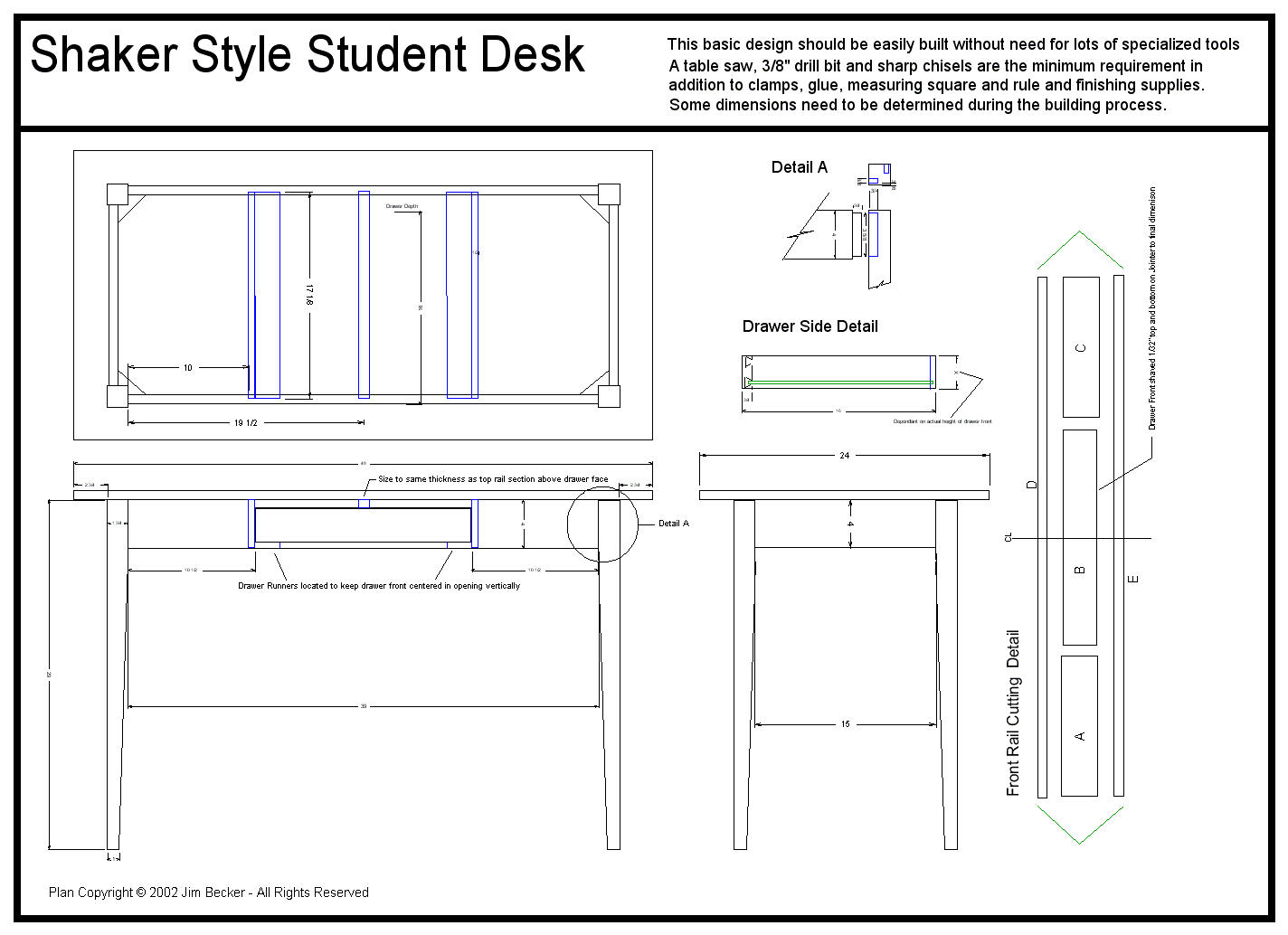 Wood Shaker Furniture Plans Blueprints PDF DIY Download How To build.