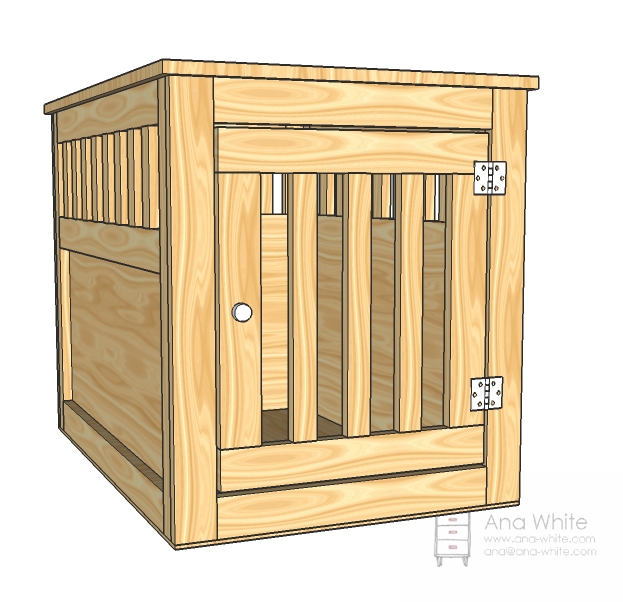 Wood Wooden Dog Crates Plans - Blueprints PDF DIY Download 