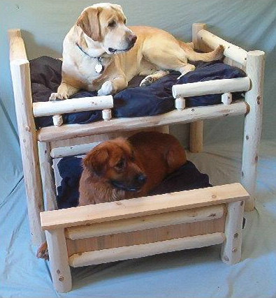 Log Dog Bed Plans - Easy DIY Woodworking Projects Step by 