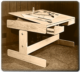Wood Adjustable Drafting Table Plans How To build a ...